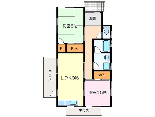 五月町田中様貸家の物件間取画像